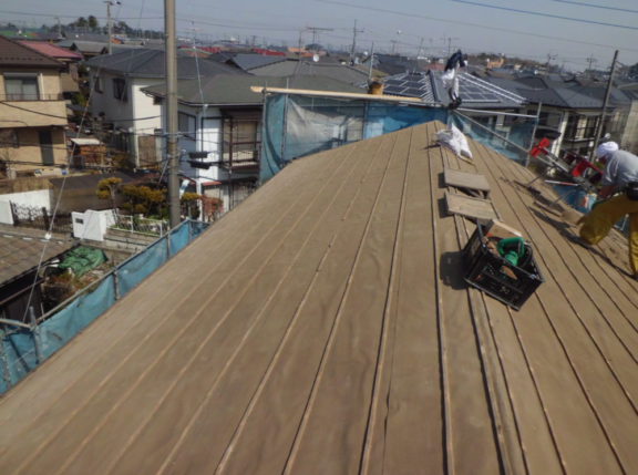 大屋根葺き替え工事